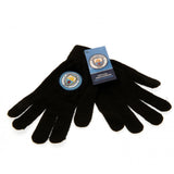 Manchester City FC Knitted Gloves Junior - Gloves at Gift Moments