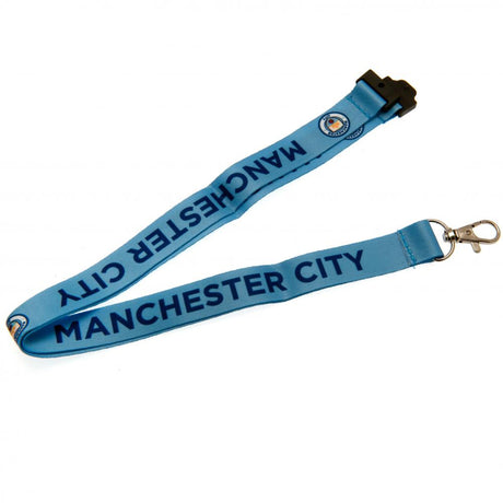 Manchester City FC Lanyard - Sky Blue Satin Finish - Accessories at Gift Moments