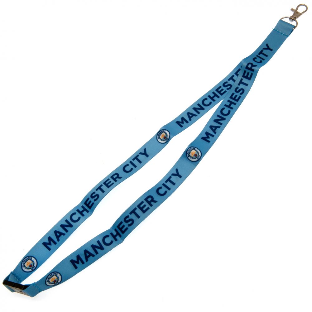 Manchester City FC Lanyard - Sky Blue Satin Finish - Accessories at Gift Moments