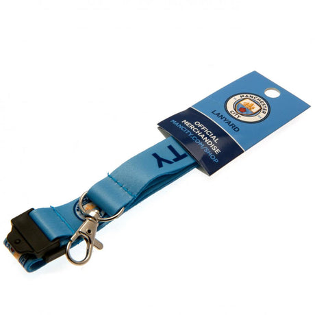 Manchester City FC Lanyard - Sky Blue Satin Finish - Accessories at Gift Moments