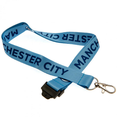 Manchester City FC Lanyard - Sky Blue Satin Finish - Accessories at Gift Moments