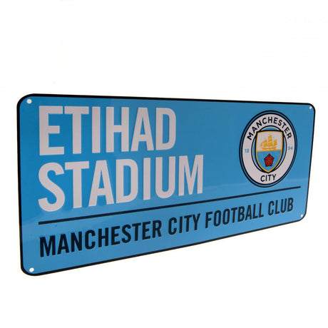 Manchester City FC Street Sign BL - Signs & Plaques at Gift Moments