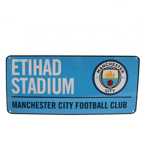 Manchester City FC Street Sign BL - Signs & Plaques at Gift Moments