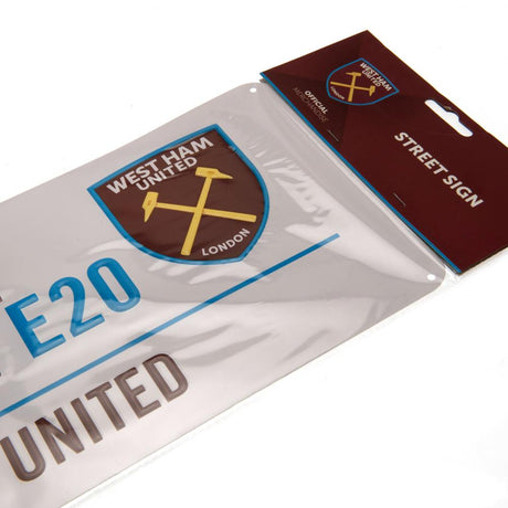 West Ham United FC Street Sign - London Stadium E20 - Signs & Plaques at Gift Moments