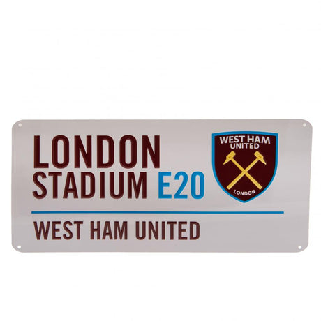 West Ham United FC Street Sign - London Stadium E20 - Signs & Plaques at Gift Moments