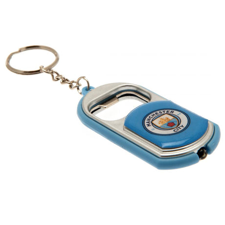 Manchester City FC Keyring Torch Bottle Opener - Keyrings at Gift Moments