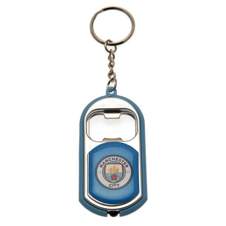 Manchester City FC Keyring Torch Bottle Opener - Keyrings at Gift Moments