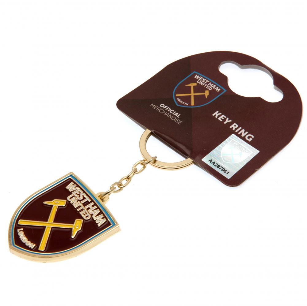 West Ham United FC Crest Keyring - Keyrings at Gift Moments