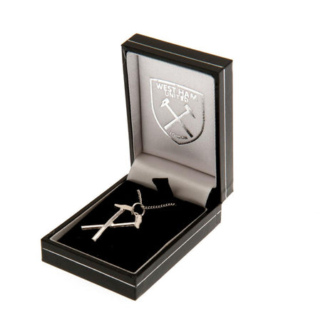 West Ham United FC Sterling Silver Pendant & Chain HM - Jewellery at Gift Moments