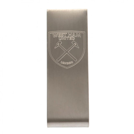 West Ham United FC Money Clip - Sleek Stainless Steel Accessory - Wallets & Money Clips at Gift Moments