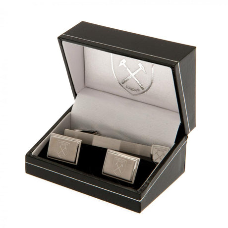 West Ham United FC Tie Slide & Cufflink Set - Cufflinks & Tie Slides at Gift Moments