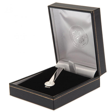 Celtic FC Silver Plated Tie Slide - Cufflinks & Tie Slides at Gift Moments