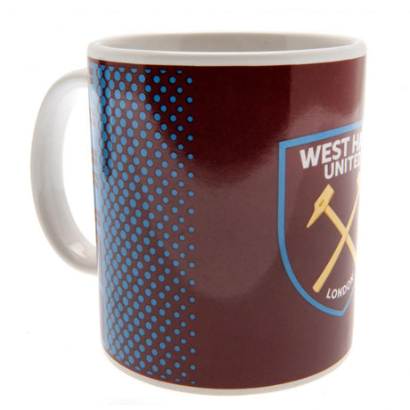 West Ham United FC Mug FD - Fade Design - Mugs at Gift Moments