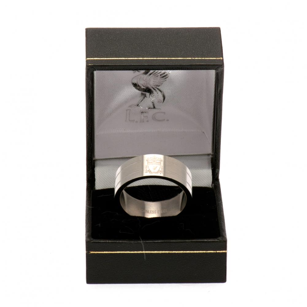 Liverpool FC Stripe Ring Small - Jewellery at Gift Moments