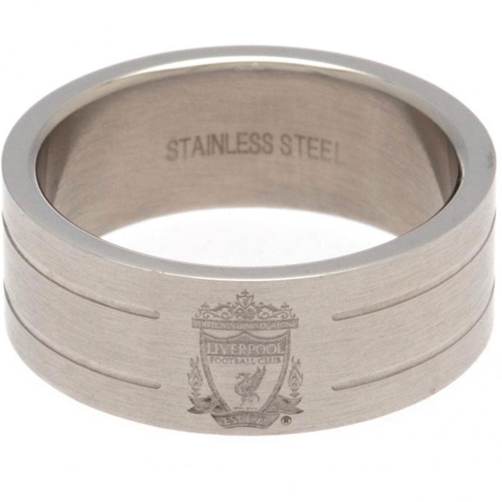 Liverpool FC Stripe Ring Small - Jewellery at Gift Moments