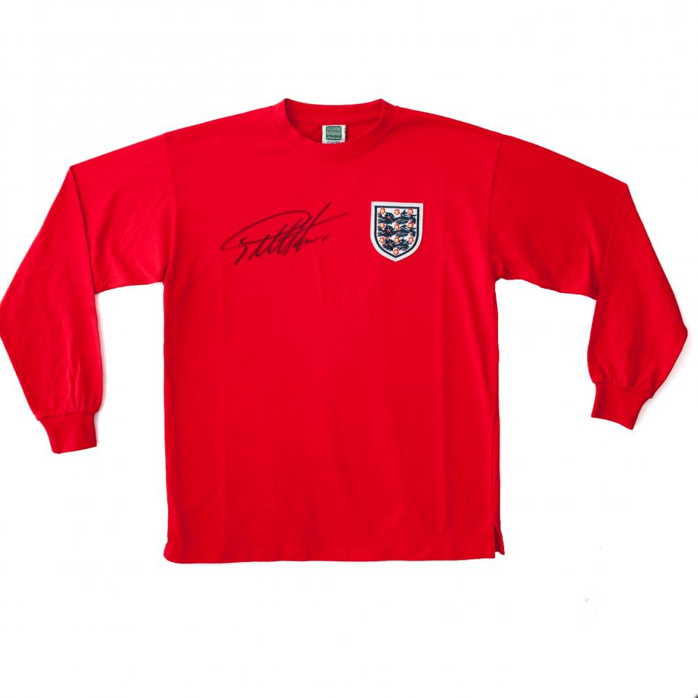 England FA Sir Geoff Hurst Signed Shirt - Signed Memorabilia at Gift Moments