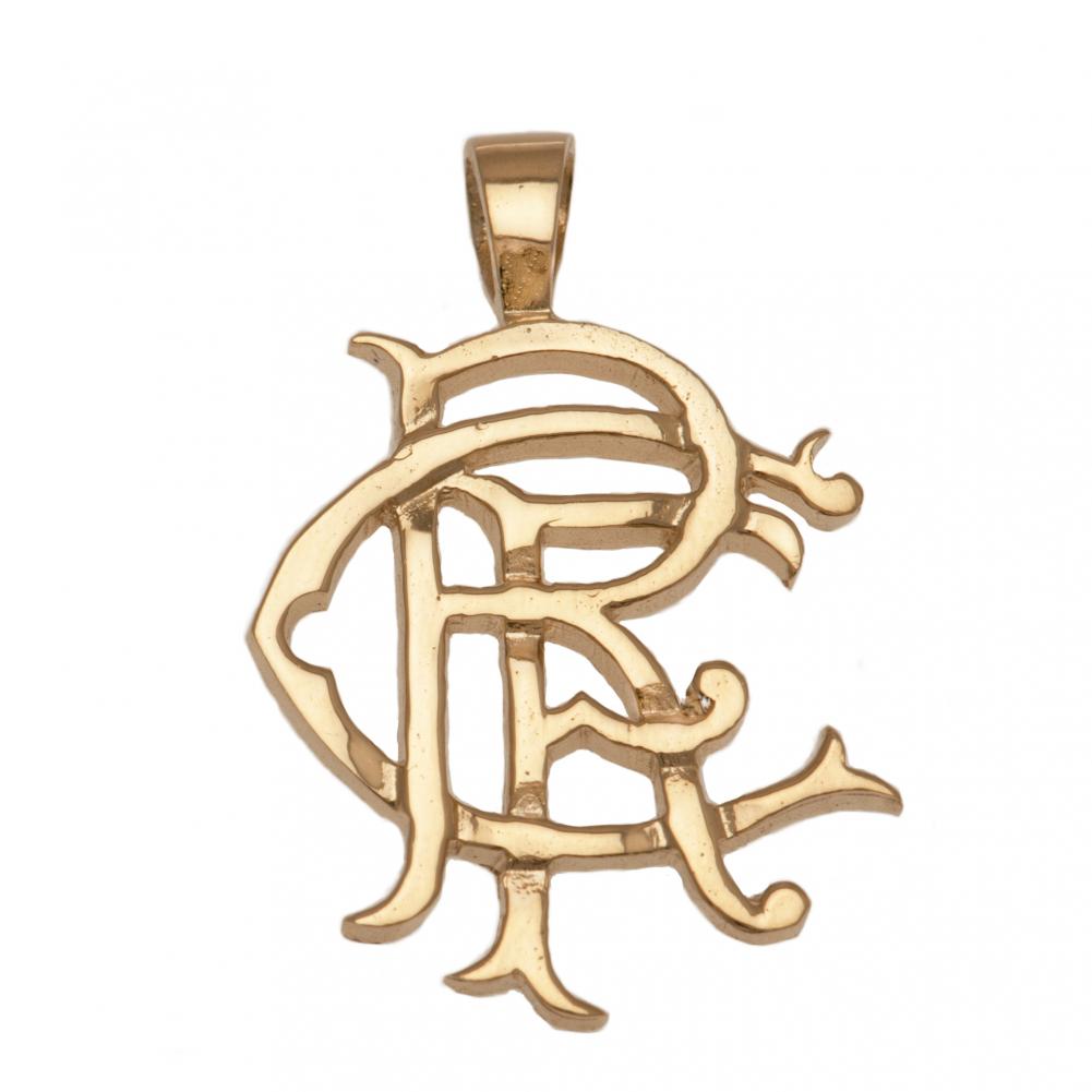 Rangers FC 9ct Gold Heavy Large Pendant - Jewellery at Gift Moments