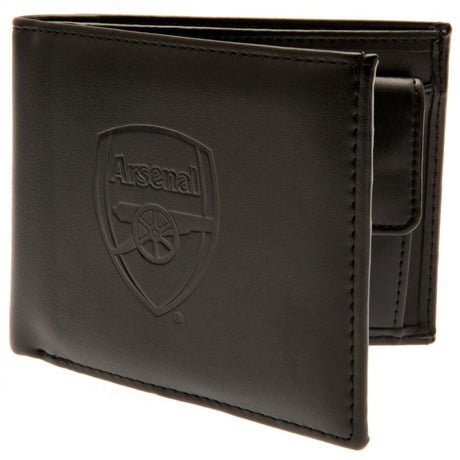 Arsenal FC Debossed Wallet - Black PU - Wallets at Gift Moments