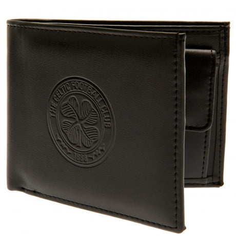 Celtic FC Debossed Wallet - Black PU - Wallets at Gift Moments