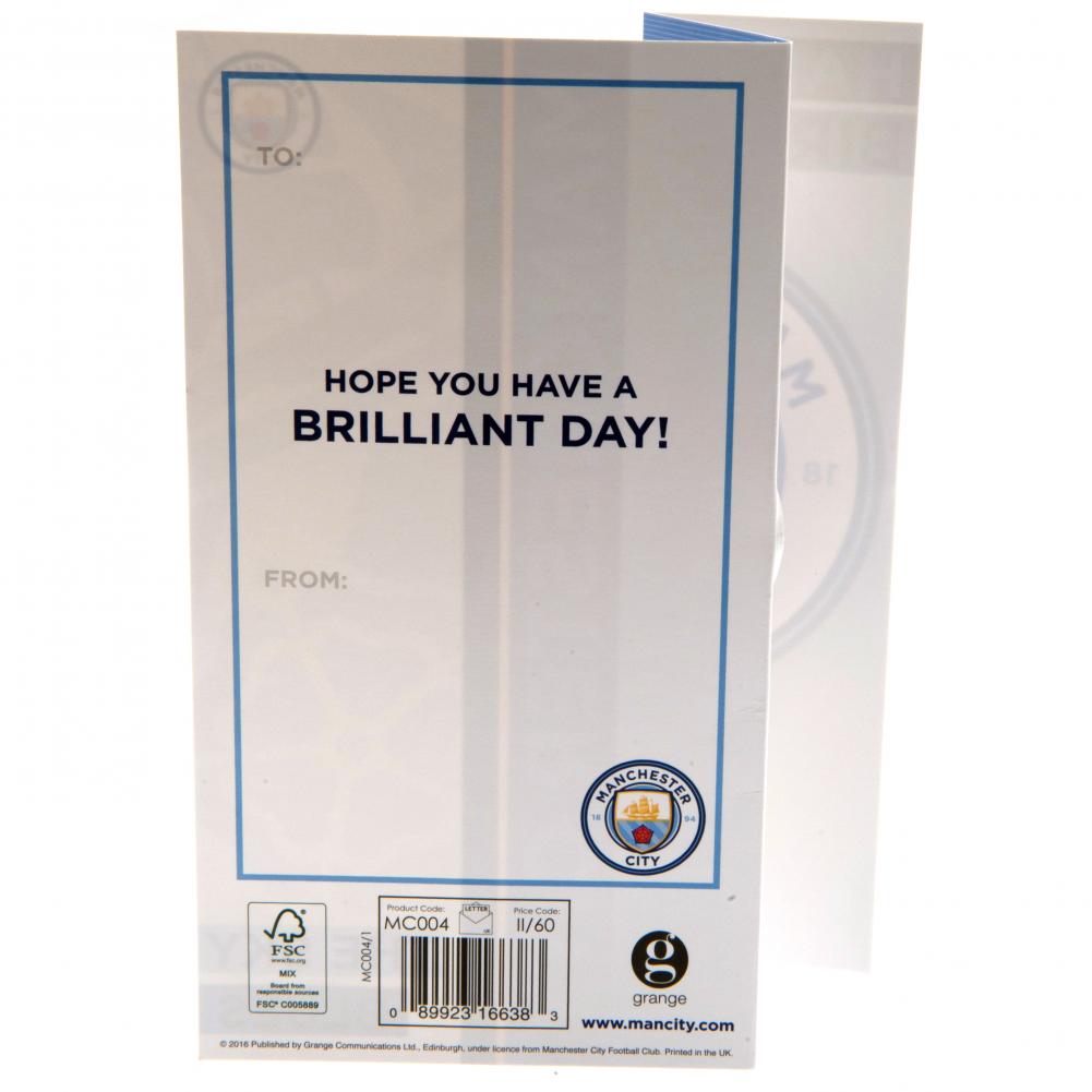 Manchester City FC Birthday Card - Celebrate in Style - Greeting Cards at Gift Moments