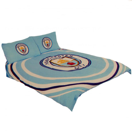 Manchester City FC Double Duvet Set PL - Striking Pulse Design - Bedroom at Gift Moments