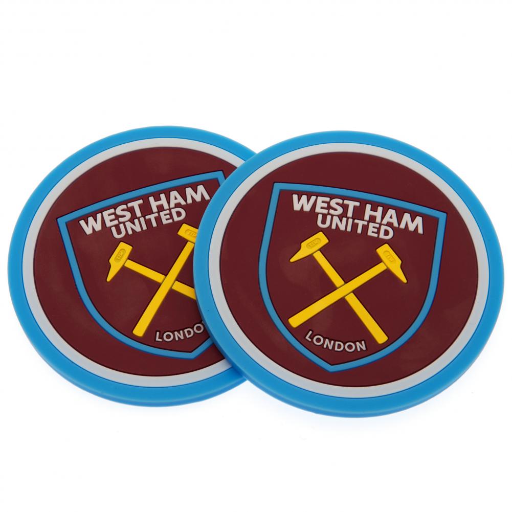 West Ham United FC 2pk Coaster Set - Coasters at Gift Moments