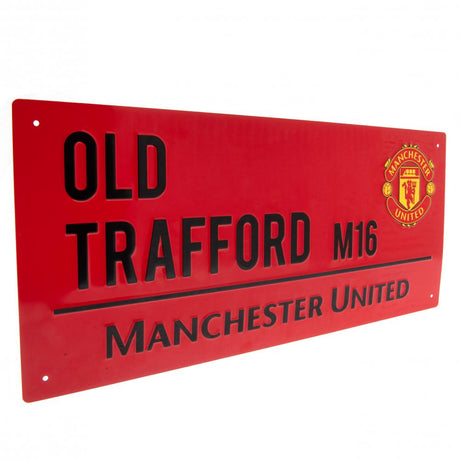 Manchester United FC Street Sign RD - Old Trafford M16 - Signs & Plaques at Gift Moments