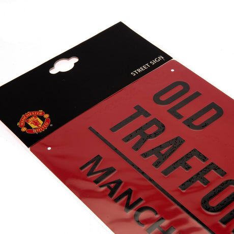 Manchester United FC Street Sign RD - Old Trafford M16 - Signs & Plaques at Gift Moments