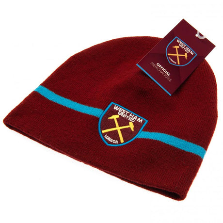 West Ham United FC Beanie Hat - Caps & Hats at Gift Moments