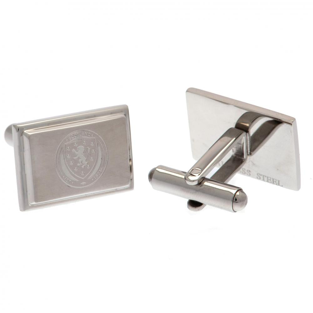 Scottish FA Stainless Steel Cufflinks - Cufflinks & Tie Slides at Gift Moments