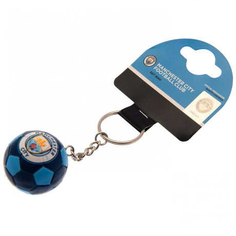 Manchester City FC Football Keyring - Colourful & Detailed Accessory - Keyrings at Gift Moments