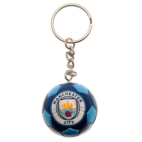 Manchester City FC Football Keyring - Colourful & Detailed Accessory - Keyrings at Gift Moments