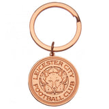 Leicester City FC Rose Gold Crest Keyring - Keyrings at Gift Moments