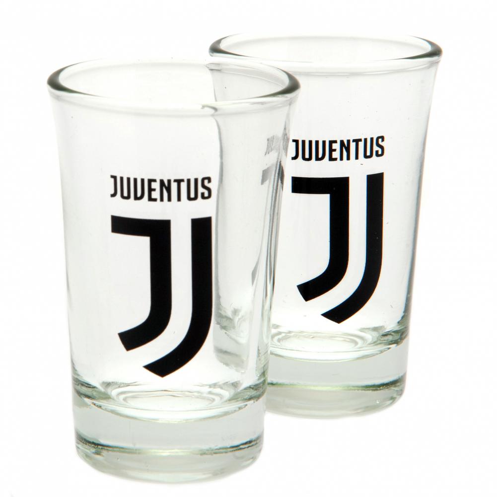 Juventus FC Shot Glass Set - 2 Pack - Glassware at Gift Moments