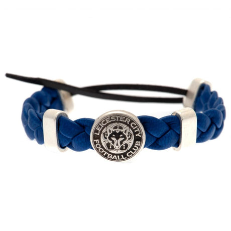 Leicester City FC PU Slider Bracelet - Jewellery at Gift Moments