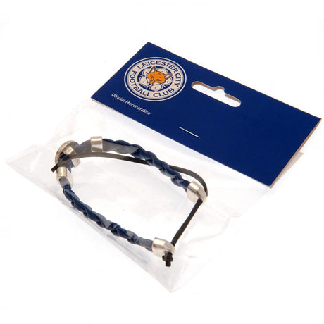 Leicester City FC PU Slider Bracelet - Jewellery at Gift Moments