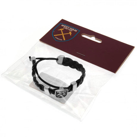 West Ham United FC PU Slider Bracelet - Jewellery at Gift Moments