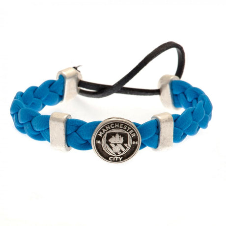 Manchester City FC PU Slider Bracelet - Jewellery at Gift Moments