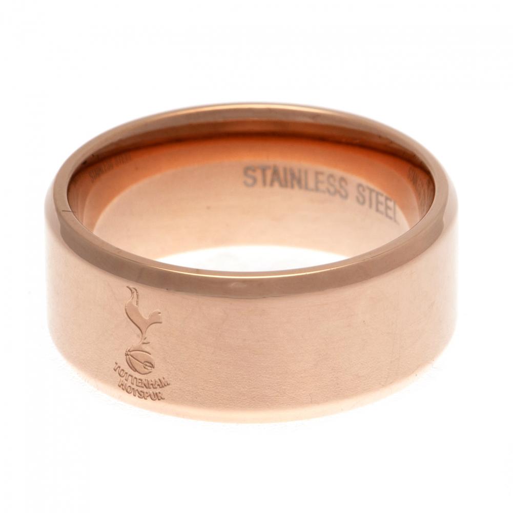 Tottenham Hotspur FC Rose Gold Plated Ring - Medium - Jewellery at Gift Moments