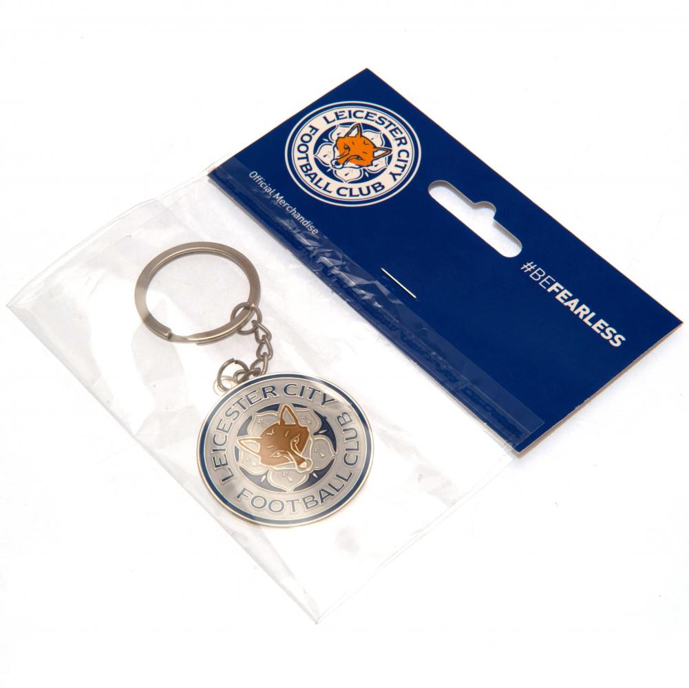 Leicester City FC Metal Crest Keyring - Keyrings at Gift Moments