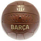 FC Barcelona Faux Leather Football - Retro Style Heritage Ball - Balls at Gift Moments