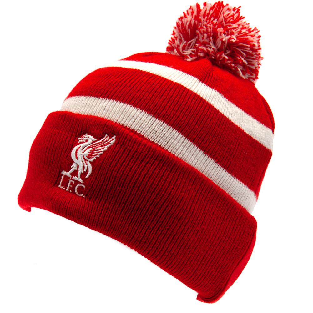 Liverpool FC Breakaway Ski Hat Yth - Red Cuff Knit Beanie - Caps & Hats at Gift Moments