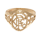 Rangers FC 9ct Gold Crest Ring - Medium Size - Jewellery at Gift Moments