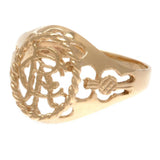 Rangers FC 9ct Gold Crest Ring - Medium Size - Jewellery at Gift Moments