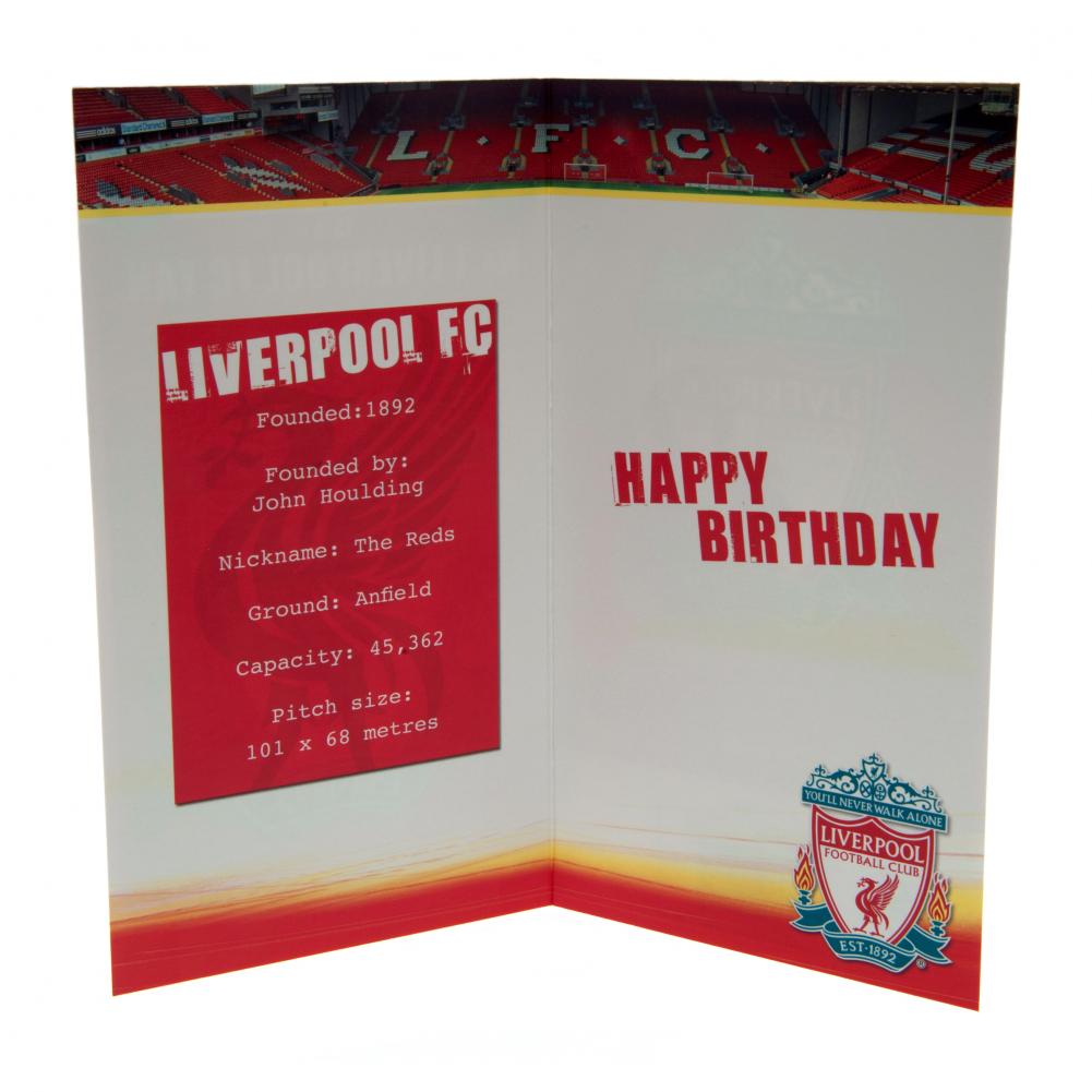 Liverpool FC Birthday Card No 1 Fan - Greeting Cards at Gift Moments