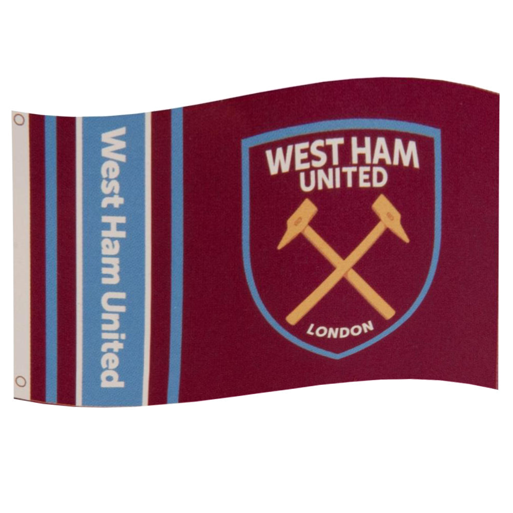 West Ham United FC Large Supporters Flag - Flags & Banners at Gift Moments