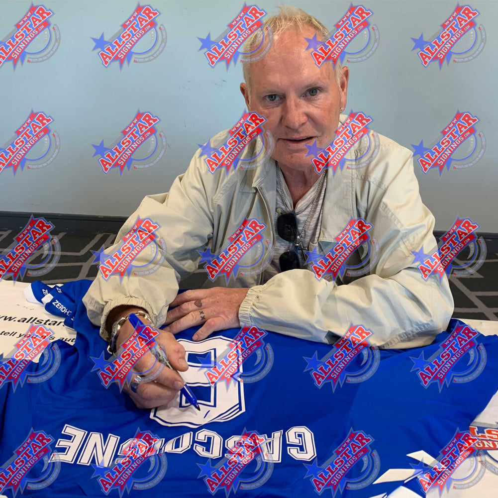 Rangers FC Gascoigne Signed Shirt - Signed Memorabilia at Gift Moments