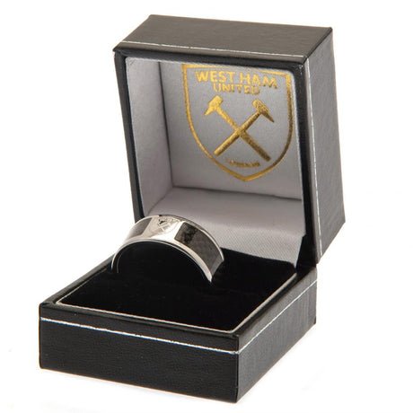 West Ham United FC Carbon Fibre Ring - Small - Jewellery at Gift Moments