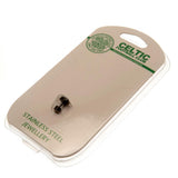 Celtic FC Black IP Stud Earring - Jewellery at Gift Moments