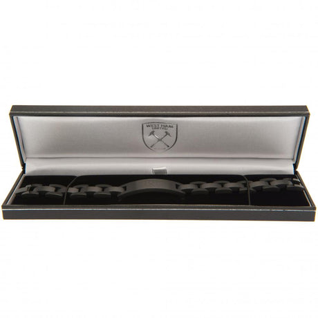 West Ham United FC Black IP Bracelet - Jewellery at Gift Moments